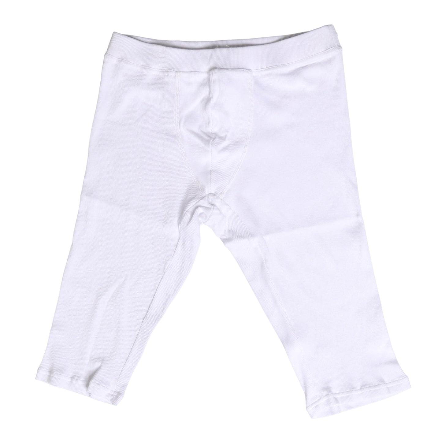 Dolce & Gabbana White Cotton Short Johns Men Pants Underwear