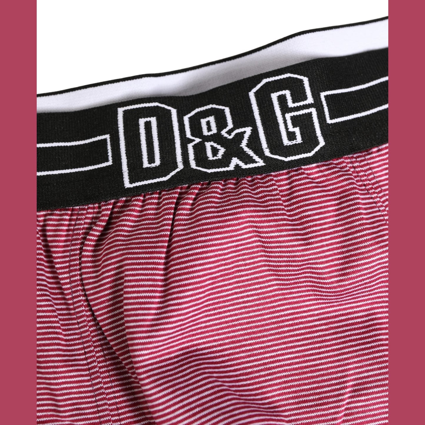Dolce & Gabbana Pink D&G Logo Cotton Regular Boxer Underwear