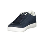 Blue Gas polyurethane men's sneaker with sporty design and white sole, featuring laced closure and breathable material.