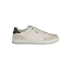 White Gas polyurethane men's sneaker with gas-white design and sporty style, featuring cushioned sole and lace-up closure.