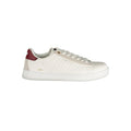 Gas Bianco polyurethane men's sneaker with white design and lace-up closure, casual footwear for everyday wear.