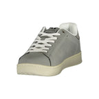 Gas Grigio polyurethane men's sneaker with white accents, featuring a sleek design and comfortable sole.