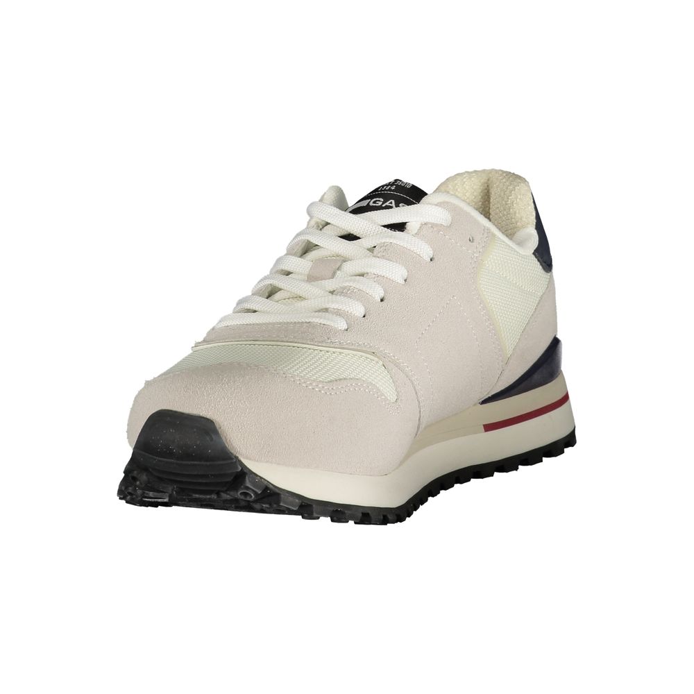 Gas Bianco polyurethane men's sneaker featuring a sleek design with white upper, rubber sole, and modern athletic style.