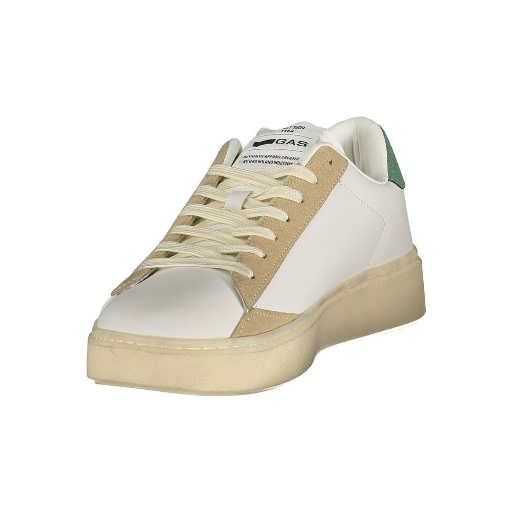 Gas White Polyurethane Men's Sneaker Gas