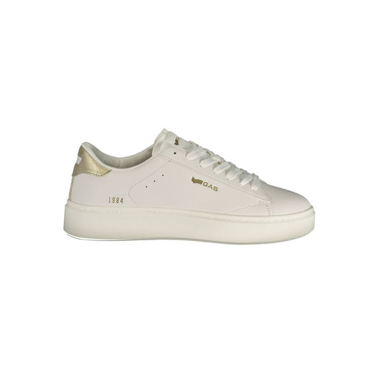 Gas White Polyurethane Women Sneaker Gas