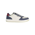 White polyurethane men's sneaker by Gas featuring a sleek design and lace-up closure, ideal for casual and sporty outfits.