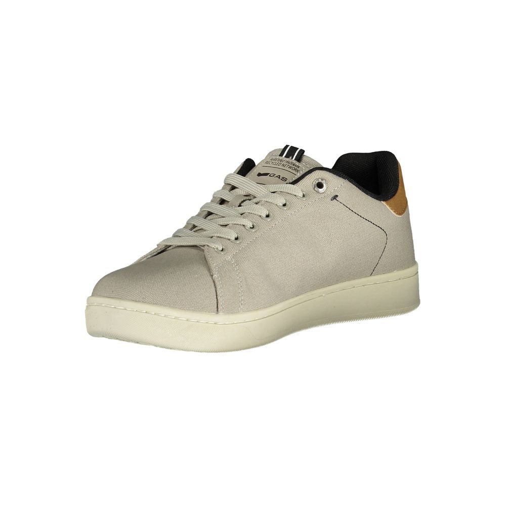 Gas Grigio polyurethane men's sneaker featuring a sleek design with grey upper and white sole, casual athletic footwear.