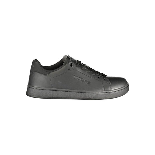 Gas Black Polyurethane Men Sneaker Gas