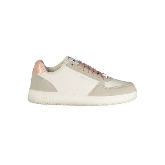 Gas White Polyurethane Women Sneaker Gas