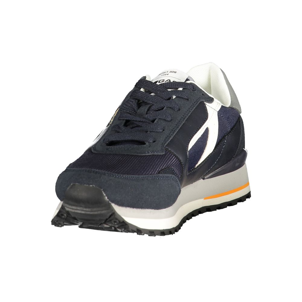 Gas Blue Polyurethane Men Sneaker - Eljoys Fashion 