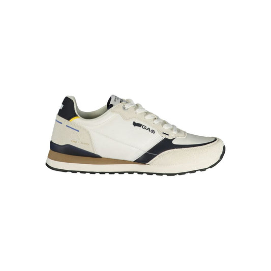 Gas White Polyurethane Men Sneaker Gas