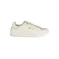 Gas Bianco polyurethane women’s sneakers with white design, featuring lace-up closure and stylish casual footwear.