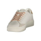 Gas Bianco Polyurethane women’s sneakers with white design, featuring cushioned soles and stylish details.
