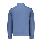 Norway 1963 blue cotton men's jacket with front pockets and button closure, casual style, shown on a hanger.