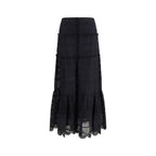 Isabel Marant Étoile Black Viscose Long Skirt