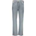 Desigual Azzurro cotton women's jeans showing a classic fit and blue denim fabric with visible stitching and front pockets.