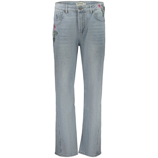 Desigual Azzurro Cotton Women's Jean Desigual