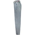 Desigual Azzurro cotton women's jeans, showcasing classic blue denim with a relaxed fit and subtle stitching details.