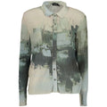 Desigual Verde polyester women’s shirt featuring a relaxed fit and vibrant green color, casual and stylish for everyday wear.