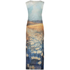 Desigual Azzurro polyester women's dress featuring a stylish, vibrant design, perfect for casual or semi-formal occasions.
