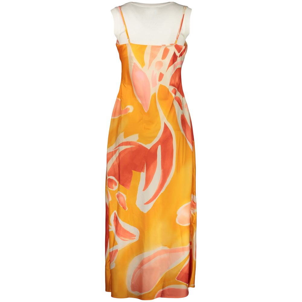 Desigual Arancione polyester dress for women, featuring a vibrant orange color and stylish design.