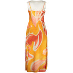 Desigual Arancione polyester dress for women, featuring a vibrant orange color and stylish design.