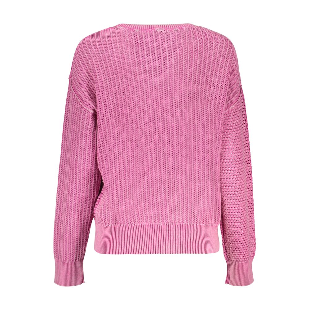 Desigual Rosa cotton long-sleeved women's shirt with a relaxed fit and subtle floral pattern, perfect for casual wear.