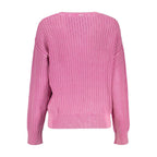 Desigual Rosa cotton long-sleeved women's shirt with a relaxed fit and subtle floral pattern, perfect for casual wear.