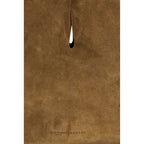 Manebi Brown Calf Leather Bos Taurus Shoulder Bag