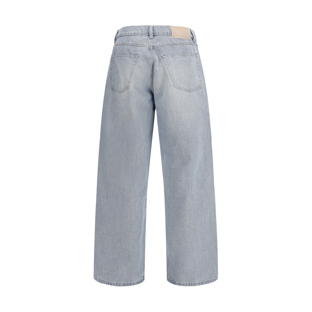 Our Legacy Blue Cotton High-Waisted Jean Our Legacy