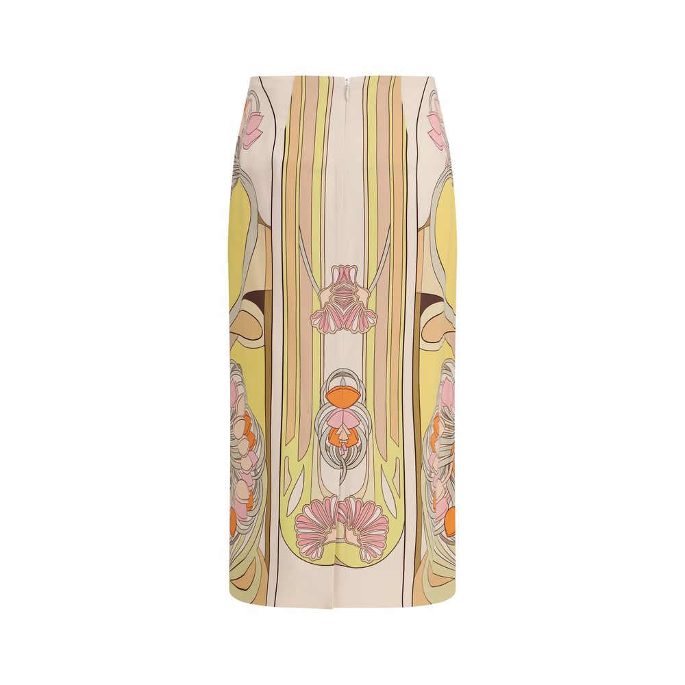 La Double J Multicolor Viscose Long Skirt La Double J