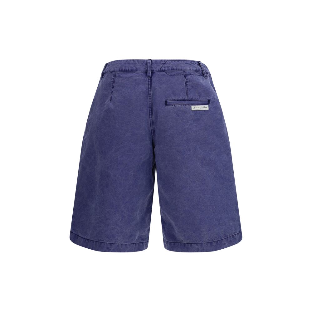 Jacquemus Blue Cotton Bermuda Shorts Jacquemus