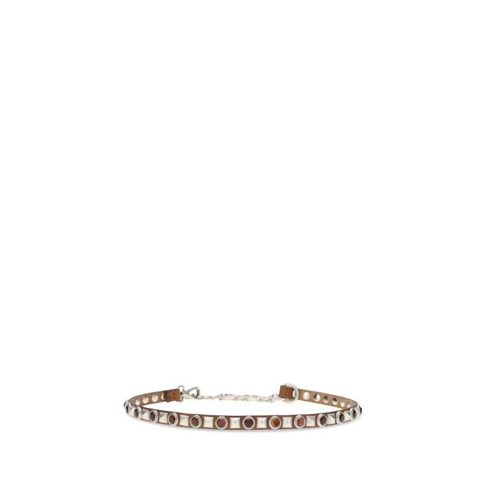 Etro Brown Calf Leather Bos Taurus Regular Belt Etro