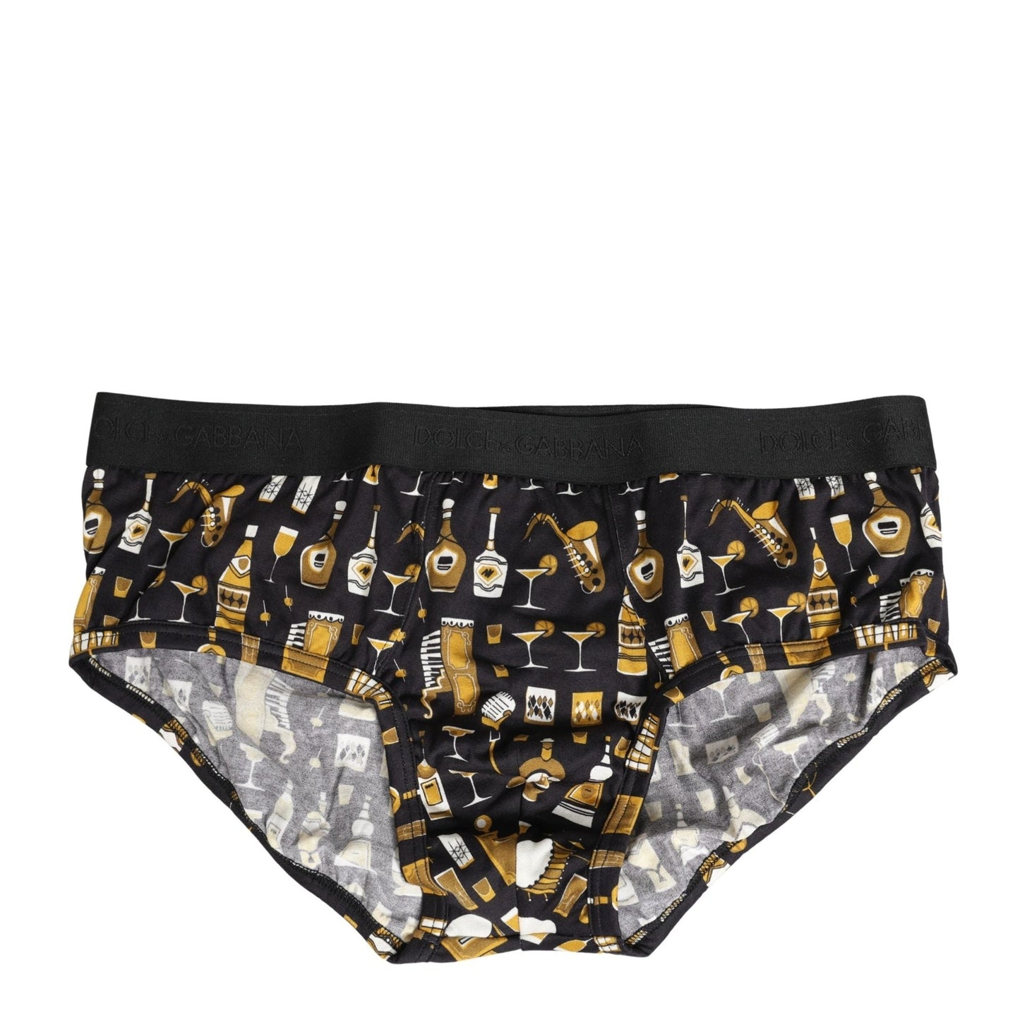 Dolce & Gabbana Black Jazz Cocktail Men Brando Brief Underwear