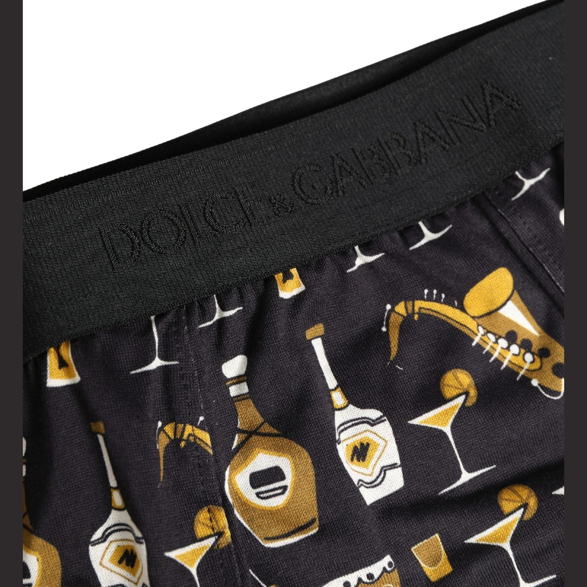 Dolce & Gabbana Black Jazz Cocktail Men Brando Brief Underwear