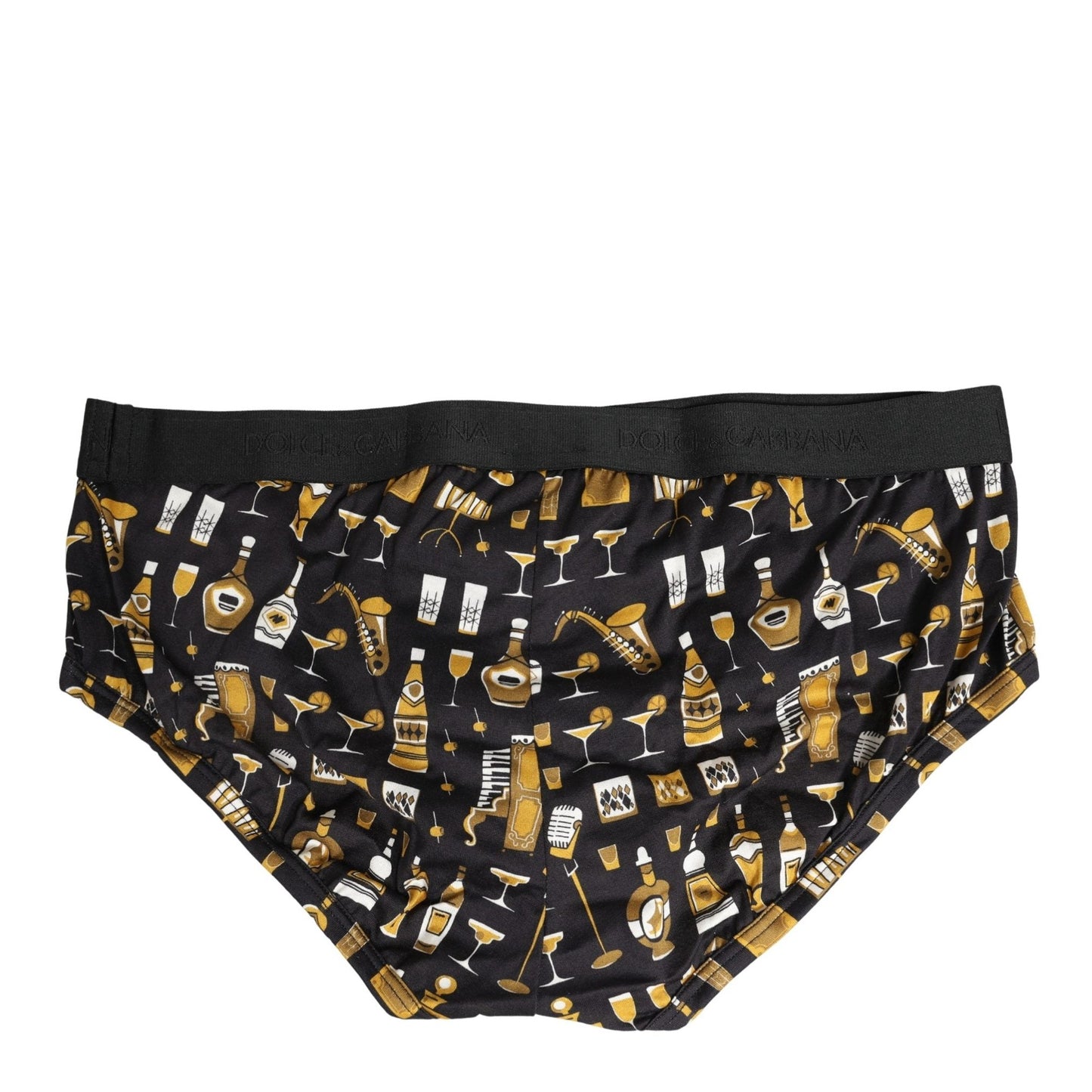 Dolce & Gabbana Black Jazz Cocktail Men Brando Brief Underwear