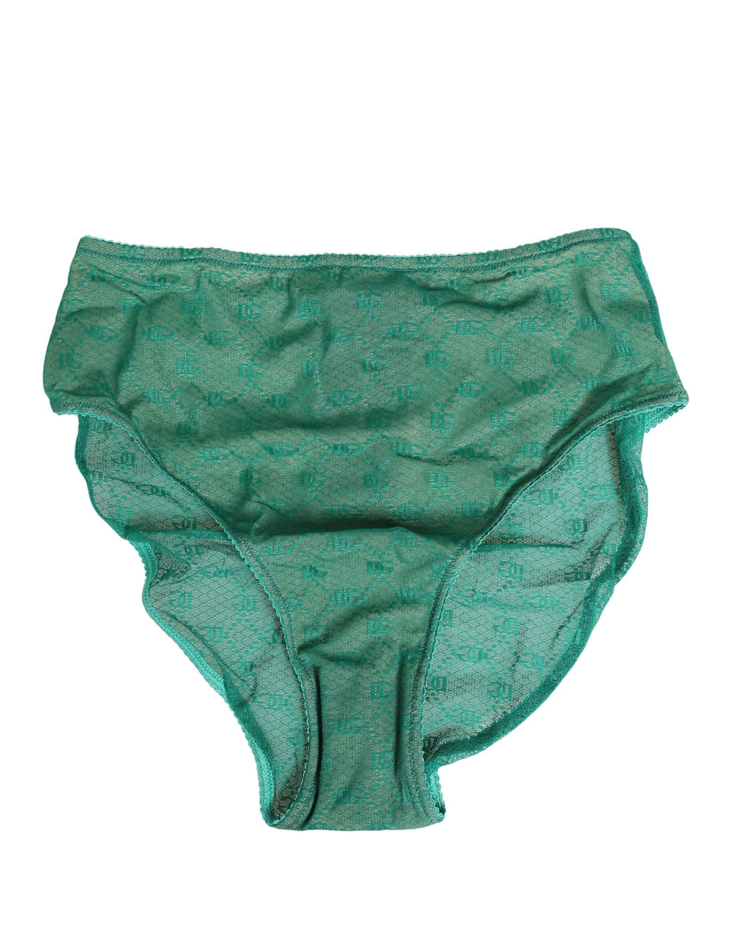 Dolce & Gabbana Green Lace Nylon DG Lingerie Panty Brief Underwear Dolce & Gabbana