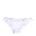 Dolce & Gabbana White Nylon DG Logo Plaque Bikini Bottom Swimwear