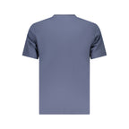Converse blue cotton men's T-shirt with short sleeves and crew neckline, displayed on a plain background.