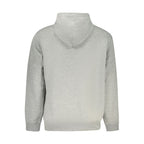 Converse gray cotton men's sweatshirt with crew neck and long sleeves, casual style and comfortable fit.