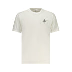 White cotton Converse men's t-shirt with classic crew neck and short sleeves, featuring the Converse logo on the front.