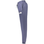 Converse men's blue cotton sweatpants with elastic waist and cuffs, casual athletic style for comfortable everyday wear.