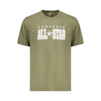 Converse Verde cotton men's shirt with button-up front and classic fit, displayed on a hanger against a neutral background.