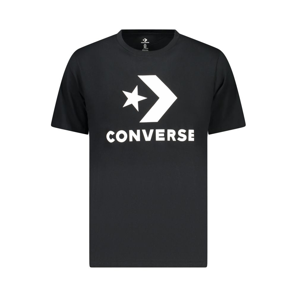 Converse Black Cotton Men T-Shirt Converse