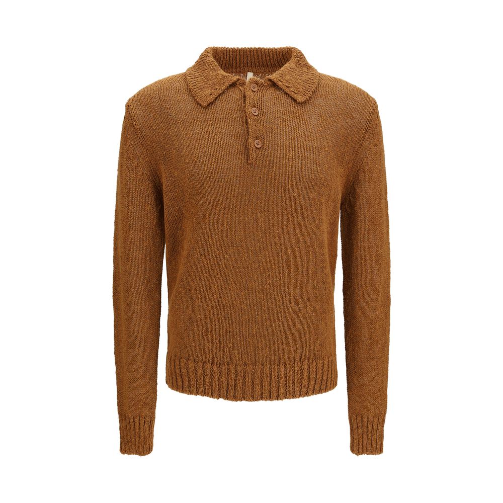 Sunflower Brown Cotton Polo Shirt Sunflower