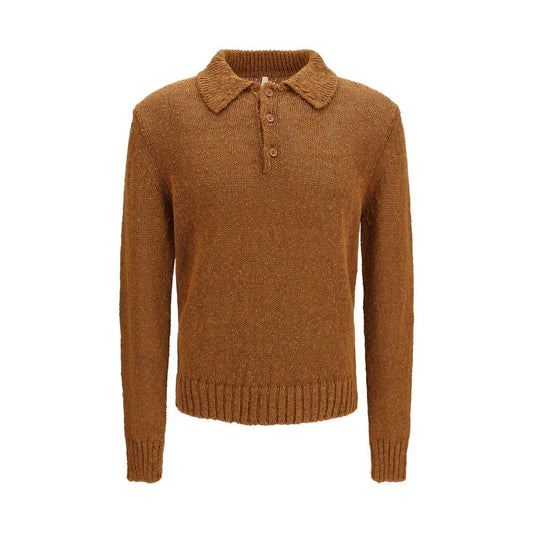 Sunflower Brown Cotton Polo Shirt Sunflower