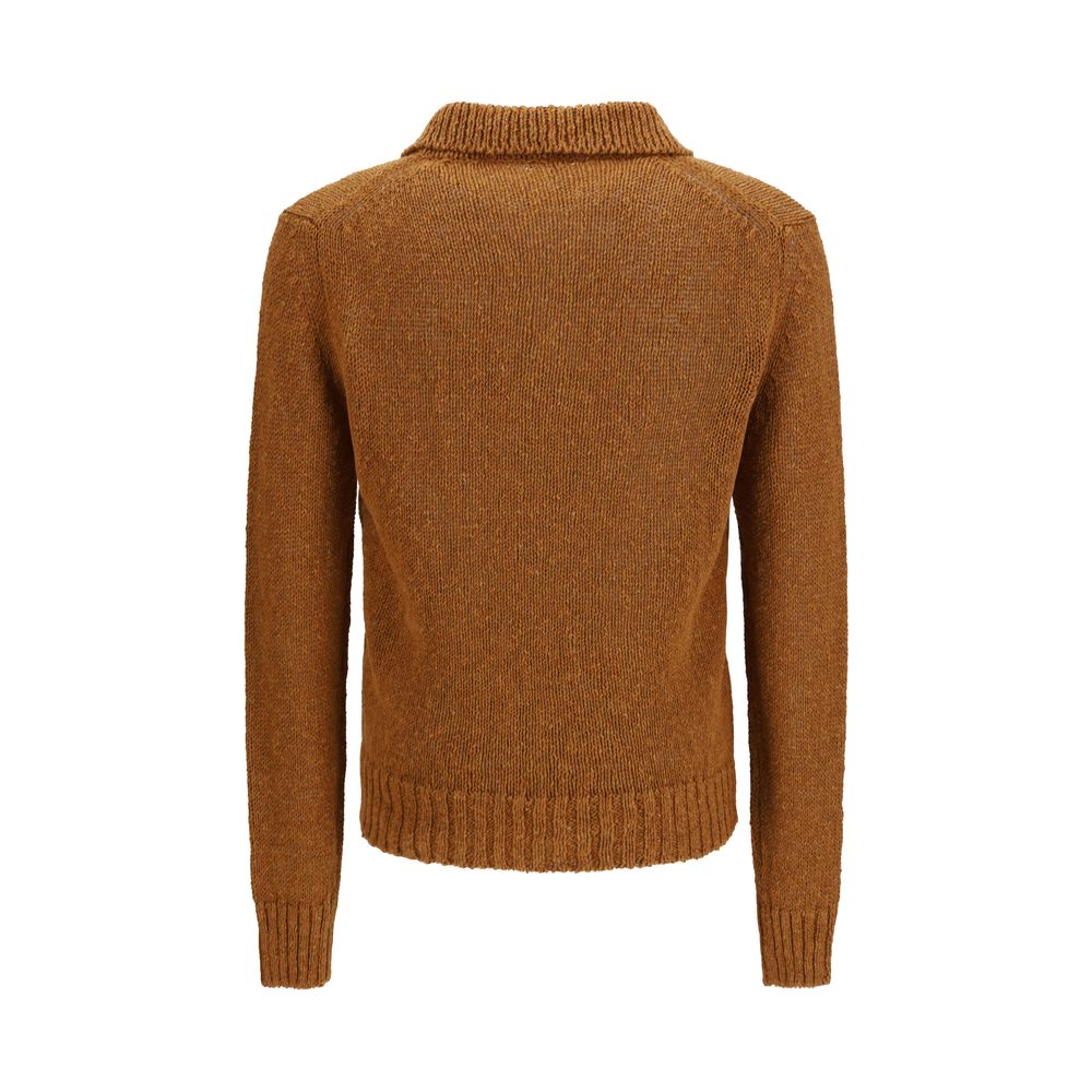 Sunflower Brown Cotton Polo Shirt Sunflower