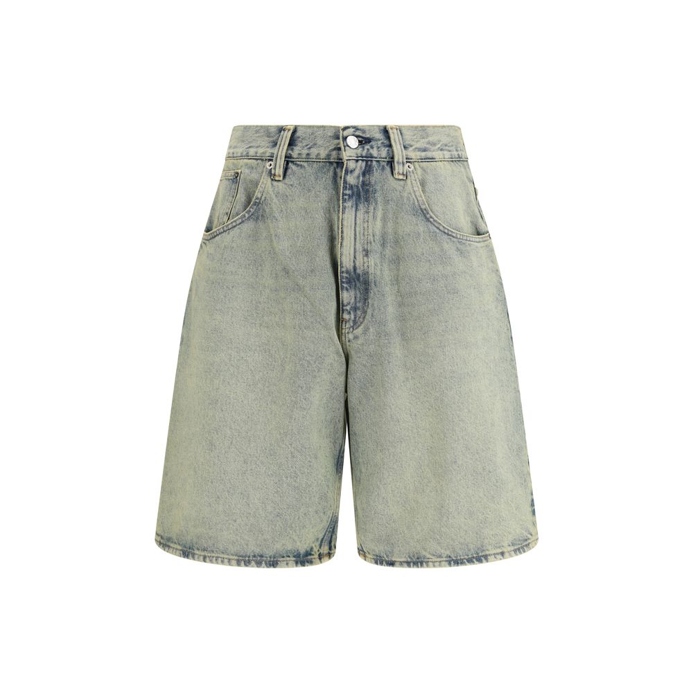 Sunflower Blue Cotton Bermuda Shorts Sunflower