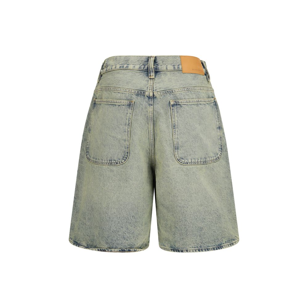 Sunflower Blue Cotton Bermuda Shorts Sunflower