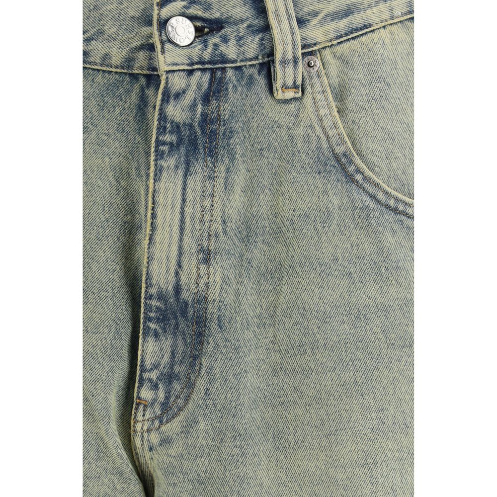 Sunflower Blue Cotton Bermuda Shorts Sunflower